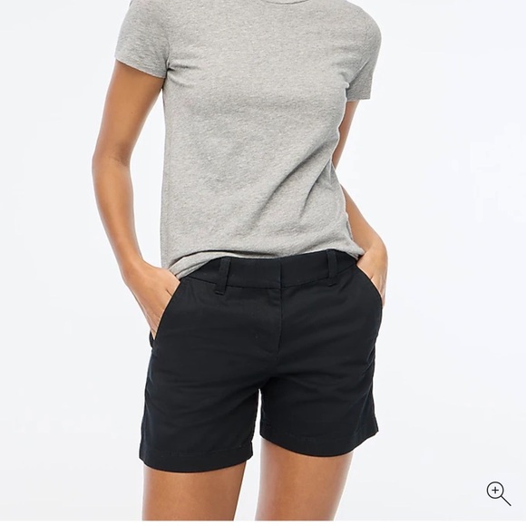 J Crew 5" classic chino short Black size 10 - Picture 1 of 14